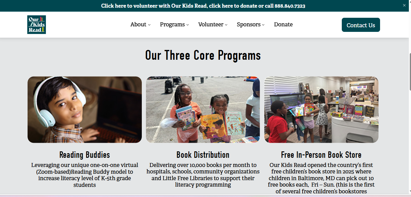 Our Three Core Programs