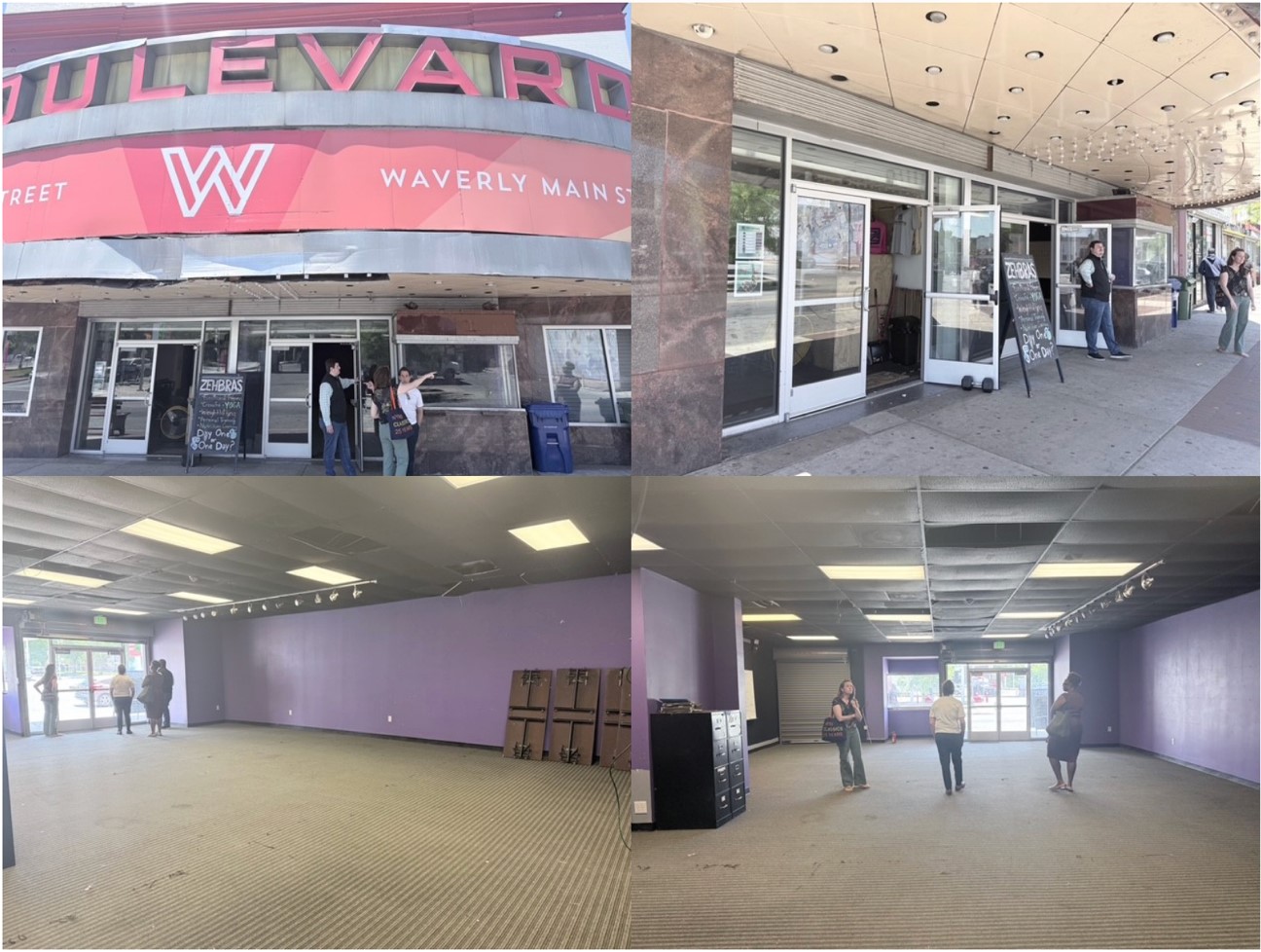 Images of donated space for Literacy Hub in Baltimore