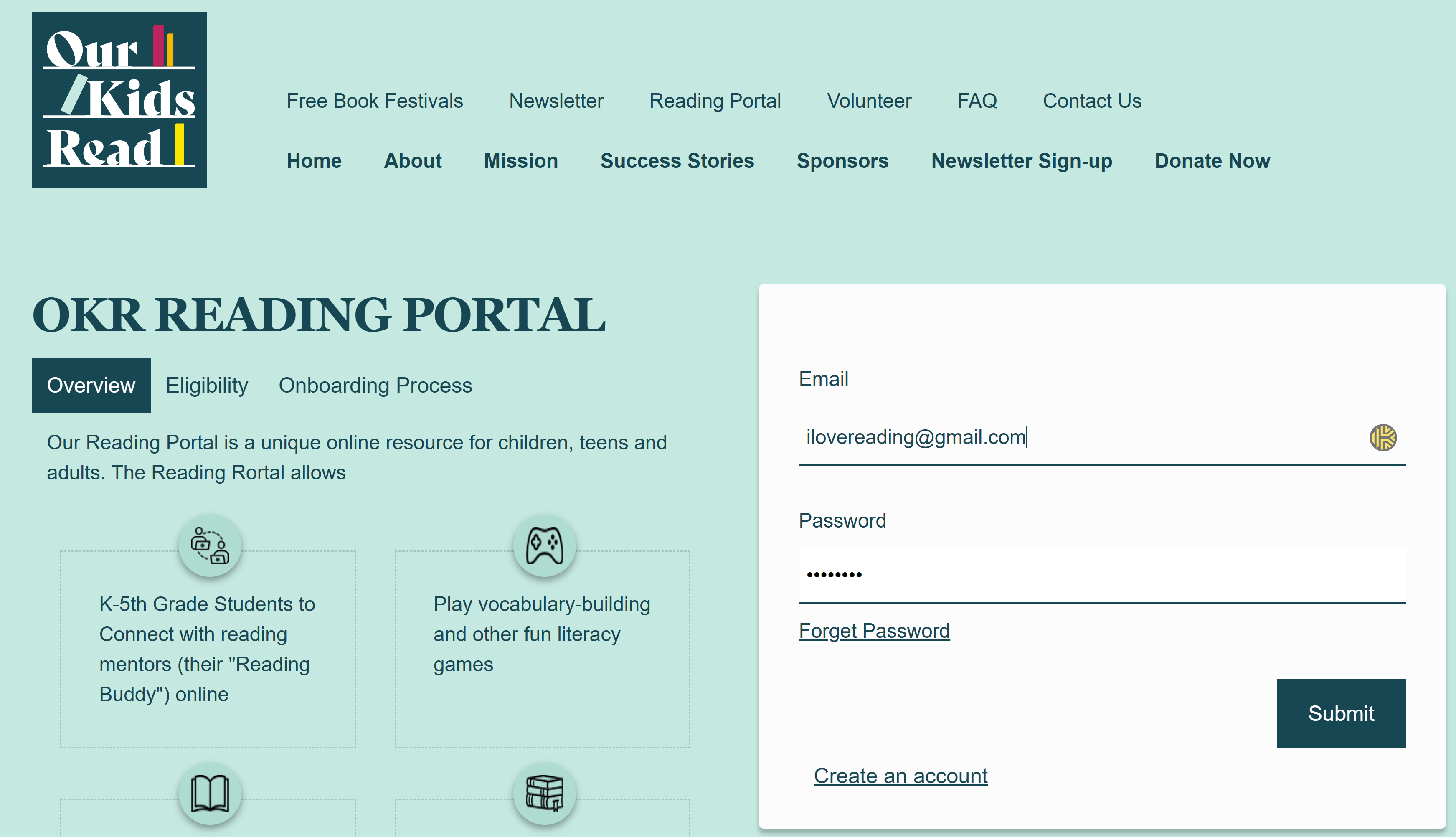 Portal Screenshot